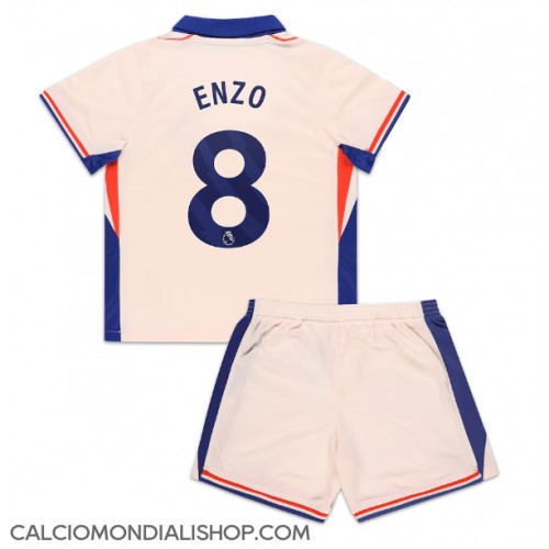 Maglie da calcio Chelsea Enzo Fernandez #8 Seconda Maglia Bambino 2024-25 Manica Corta (+ Pantaloni corti)